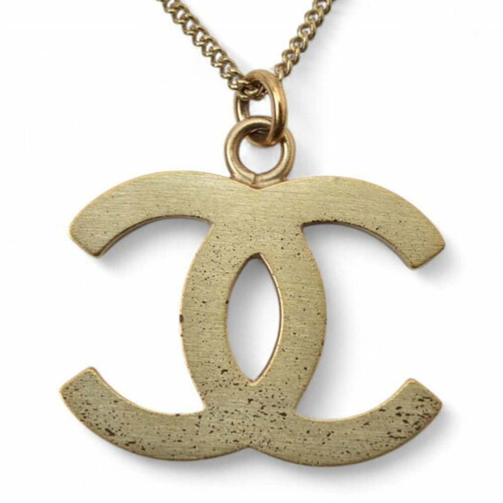 CHANEL Gold Logo Necklace - Picture 6 of 7